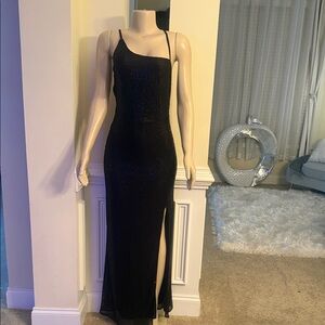 Elegant Black sequin Evening Dress